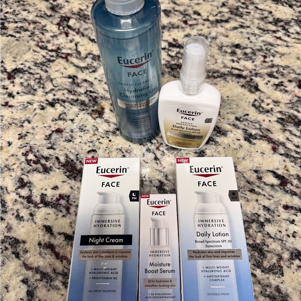 Face Care Set - Blue and White